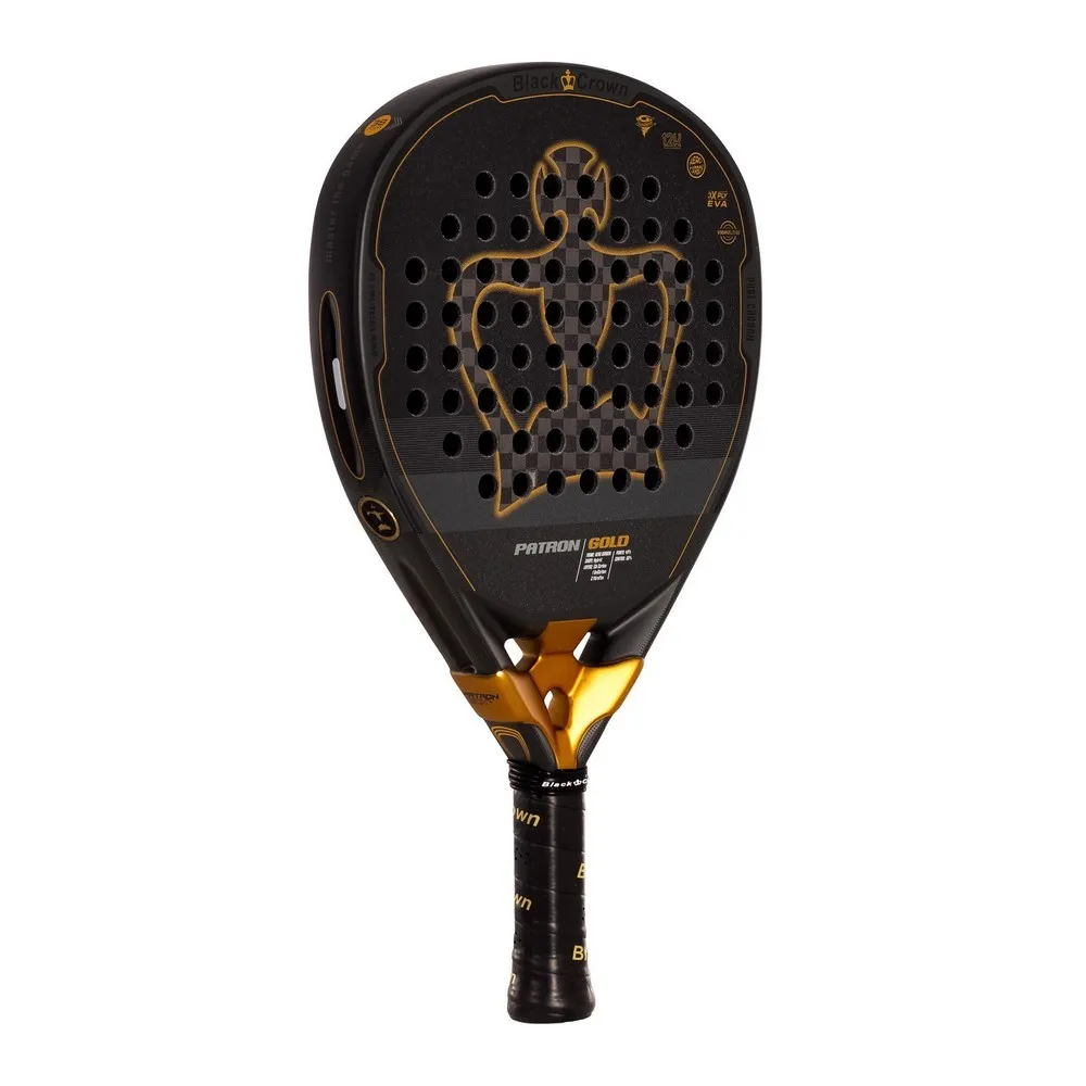 Black Crown Patron gold padel racket