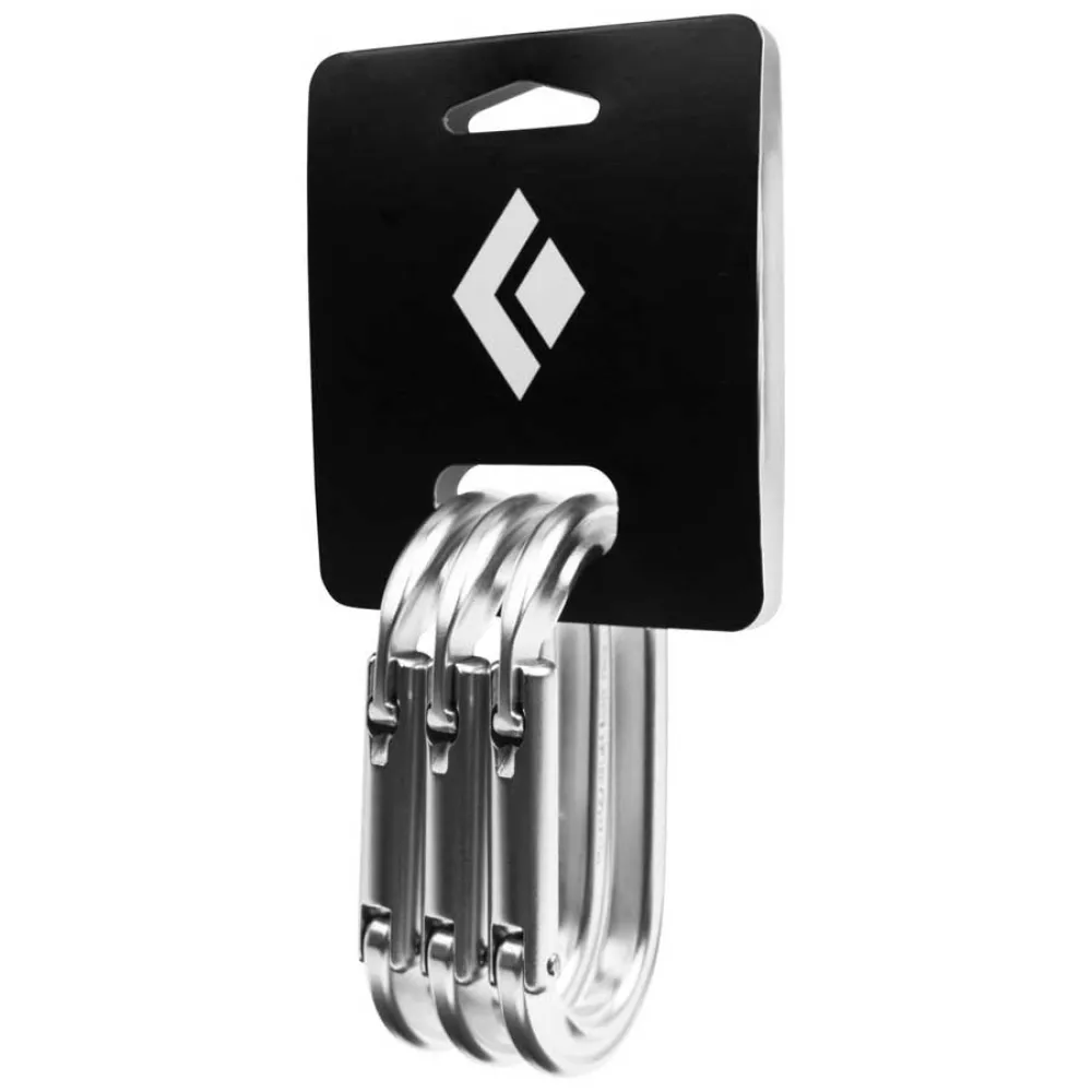 Black Diamond Oval Keylock snap hook 3 units