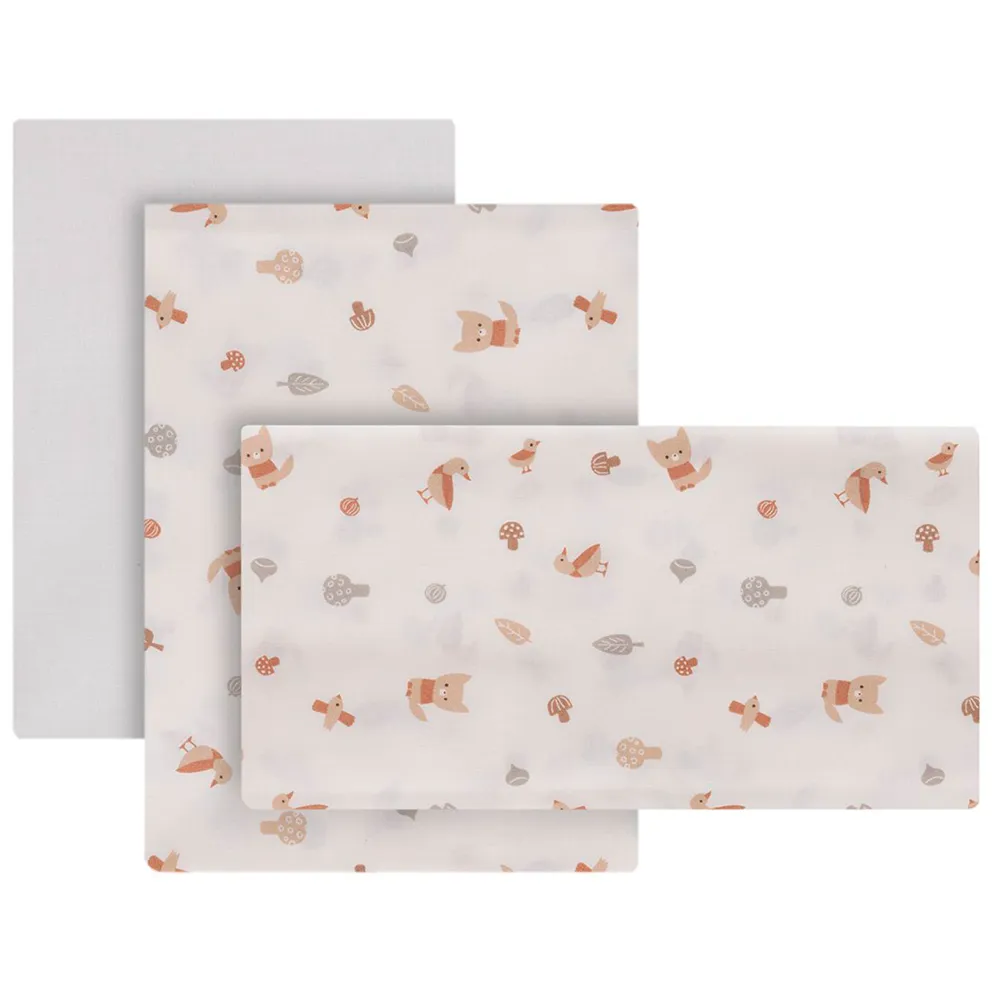 Cambrass Senda 60x120x1 cm Crib Fitted Sheet 3 units