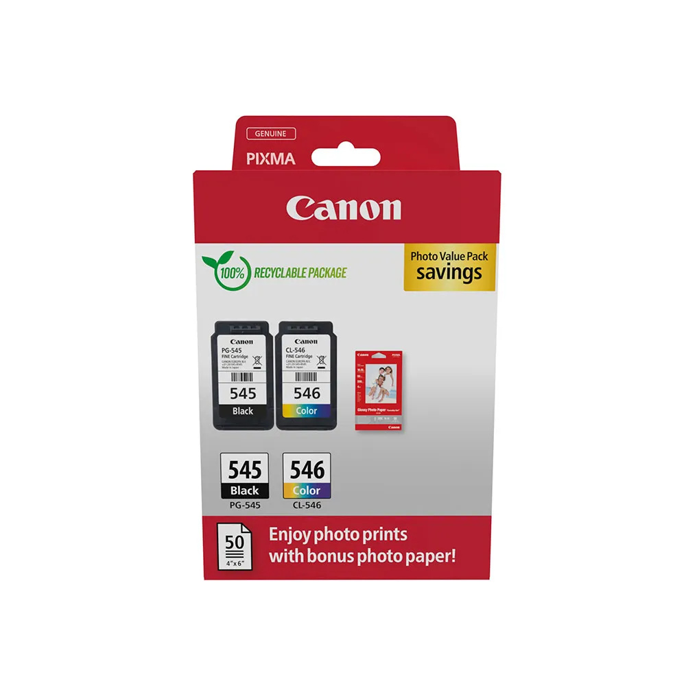 Canon PG-545/CL-546 + Paper ink cartridge