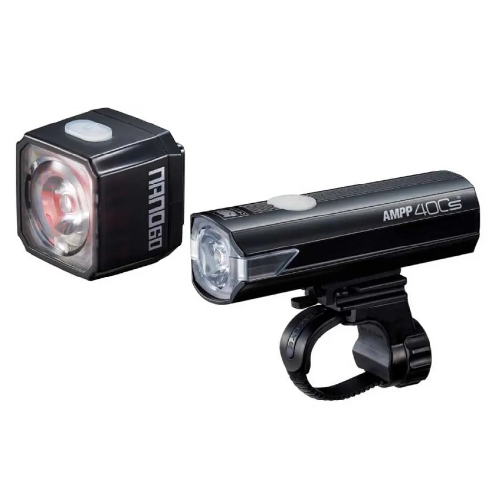 Cateye AMPP400S + Nano60 light set