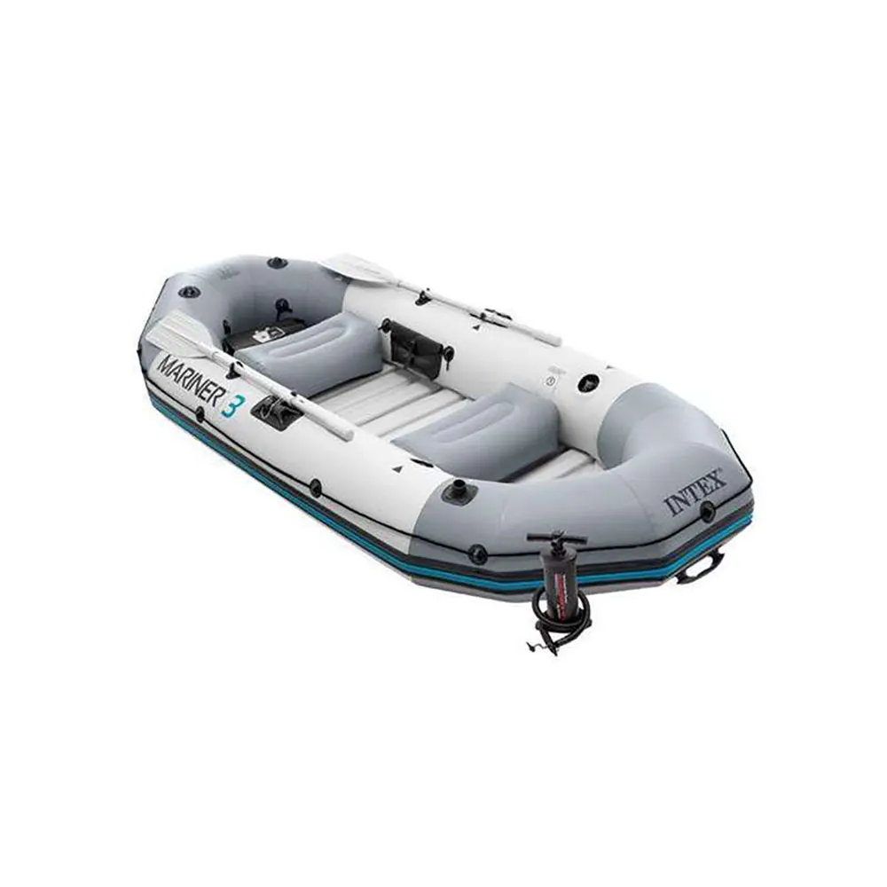 Colorbaby Mariner Boat For 3 People With 2 Aluminum Oars And Pump