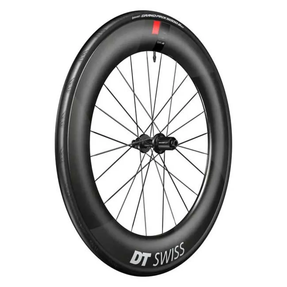 DT Swiss ARC 1100 DICUT 80 Disc CL Tubeless + Continental GP5000 STR 700 x 28 road rear wheel