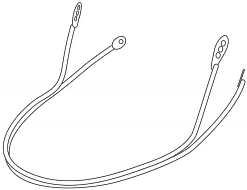SHRED Soft-Ear Chinguard White Flat