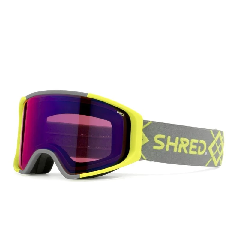 SHRED Simplify+ Goggles Bigshow Yellow – CBL Blast Mirror (2 Lens)