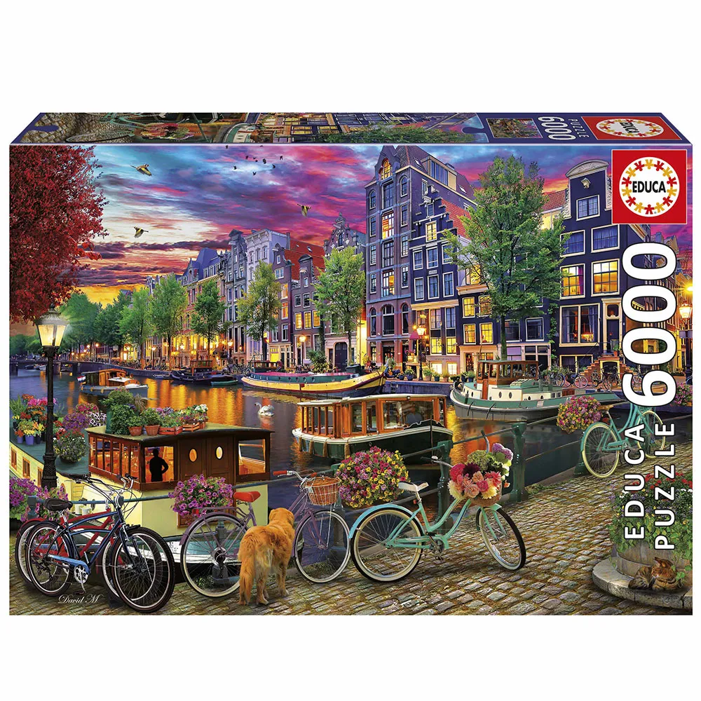 Educa Bicycles In Amsterdam puzzle 6000 pieces