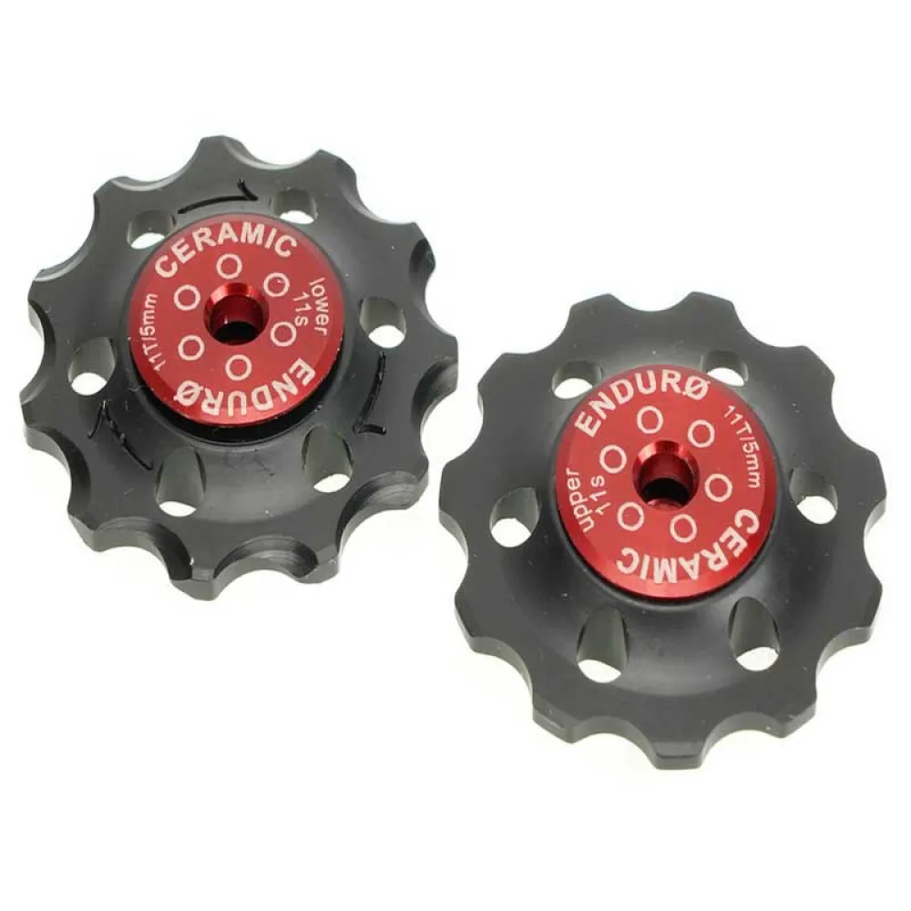 Enduro Bearings BKCJ-0195 11t Zero Ceramic Hybrid Shimano jockey wheel set