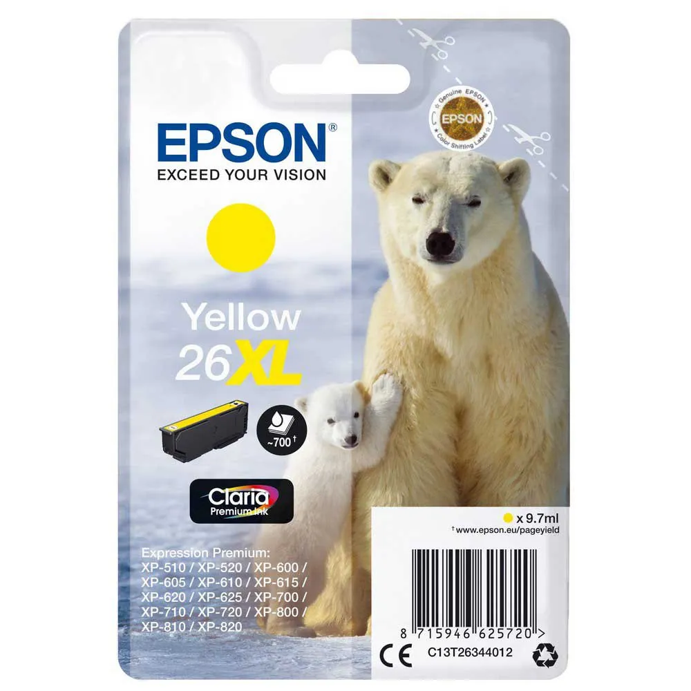 Epson Premium Claria 26XL ink cartridge