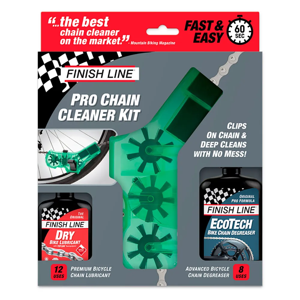 Finish Line Chain Cleaner+Degreaser 4oz+Teflon 2oz