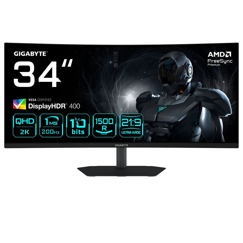 Gigabyte G34WQC2 34´´ WQHD VA LED 200Hz curved gaming monitor