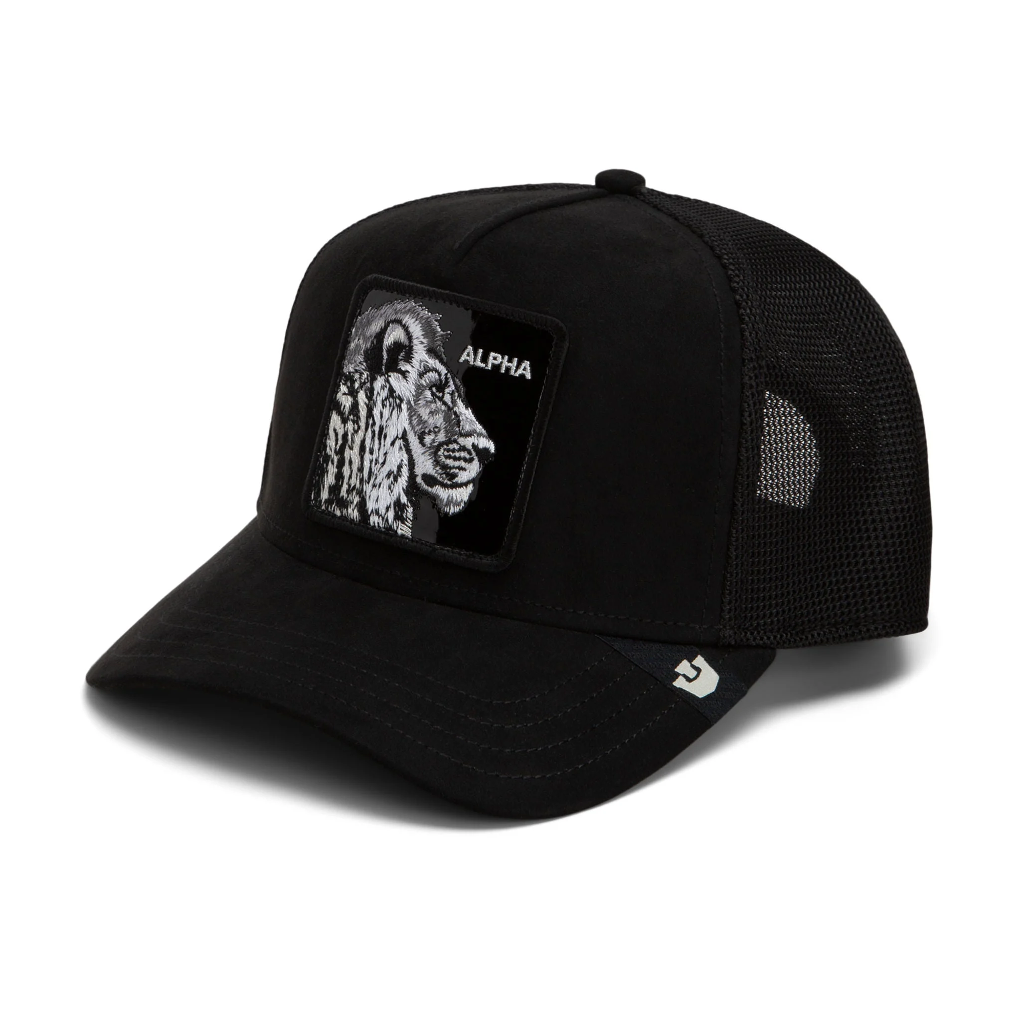 Black Out Lion Trucker Hat