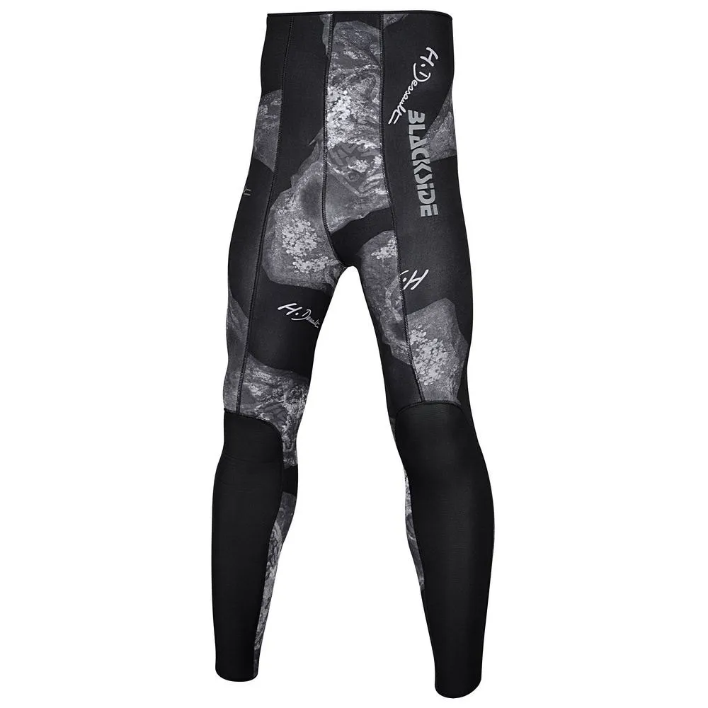 H.dessault By C4 Black Side 7 mm spearfishing pants