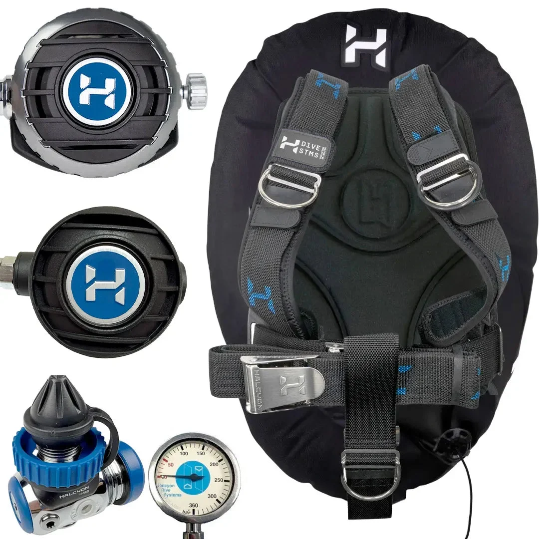 DIR Starter: Halcyon Eclipse Deluxe Wing + Halo Aura H-50D Long Hose Regulator Package
