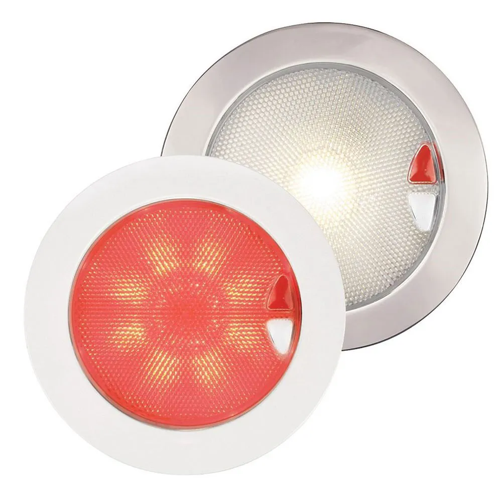 Hella Marine stainless steel Euroled 150 Warm White/Red LED Light 4W