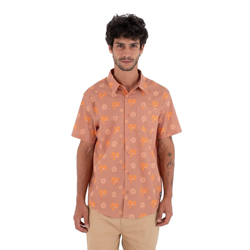 Hurley Printing Press Coconut short sleeve shirt