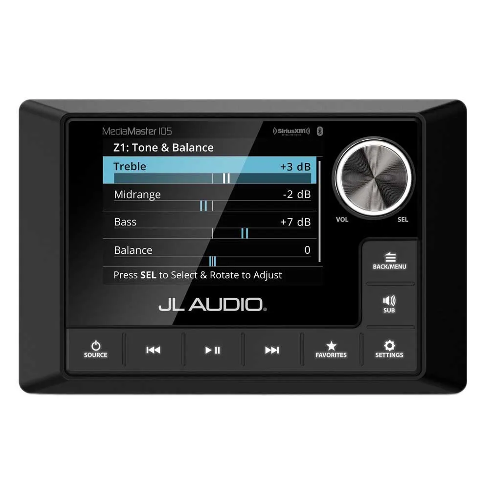 Jl Audio MM105 Media Master screen