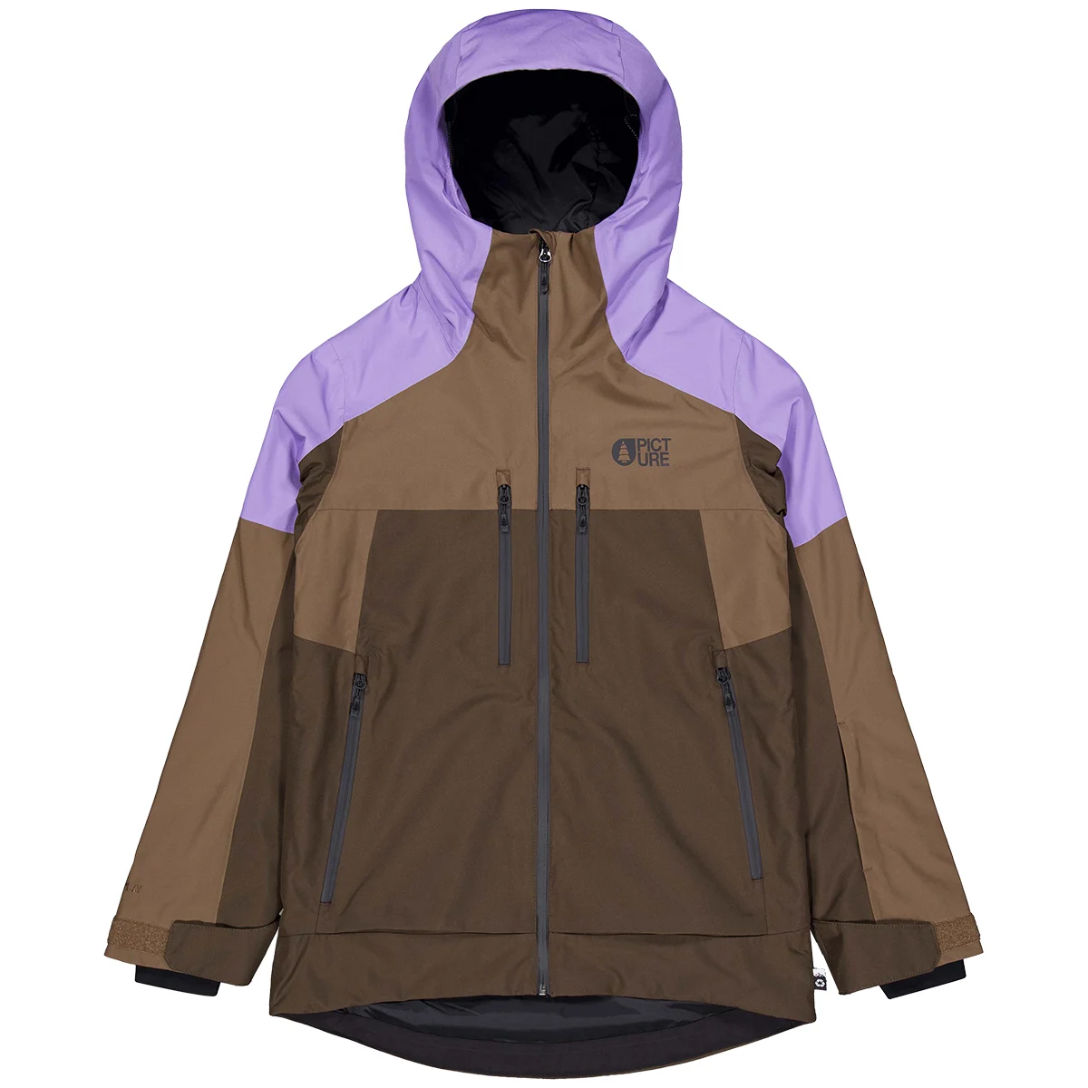 PICTURE EXA JACKET W PAISLEY COCOA CHICORY  - Ski jacket