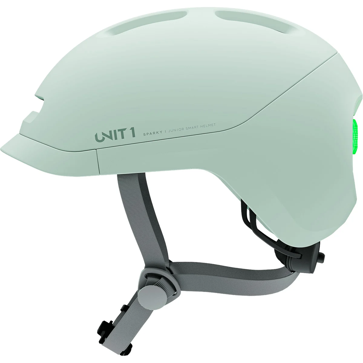 UNIT1 SPARKY SMART HELMET MINT GREEN  - Bike helmet