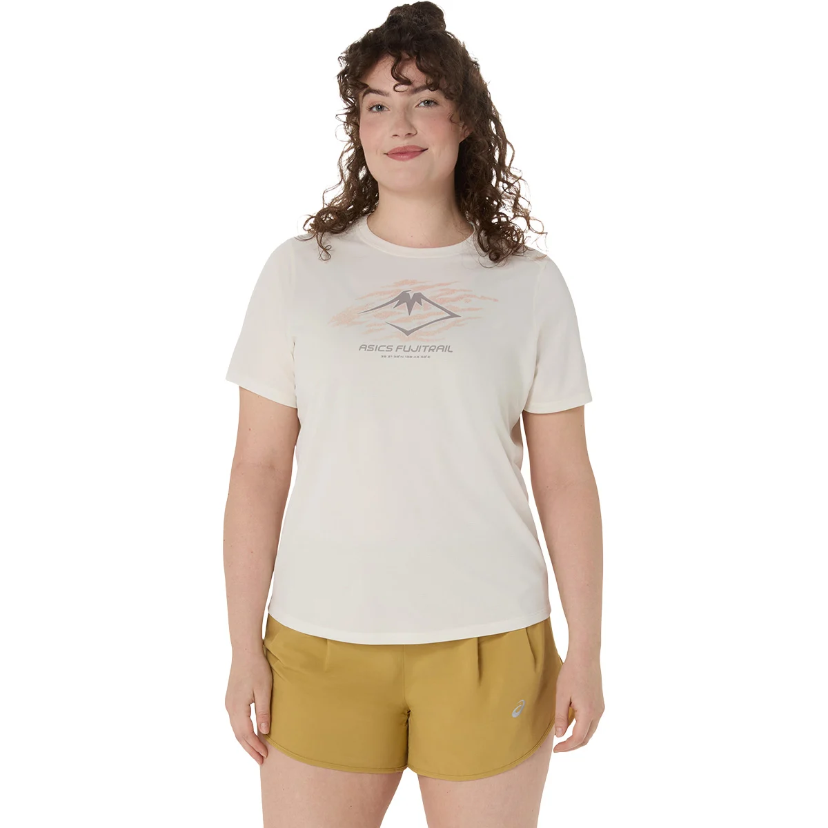 ASICS FUJITRAIL LOGO SS TOP CREAM  - Trail running T-shirt