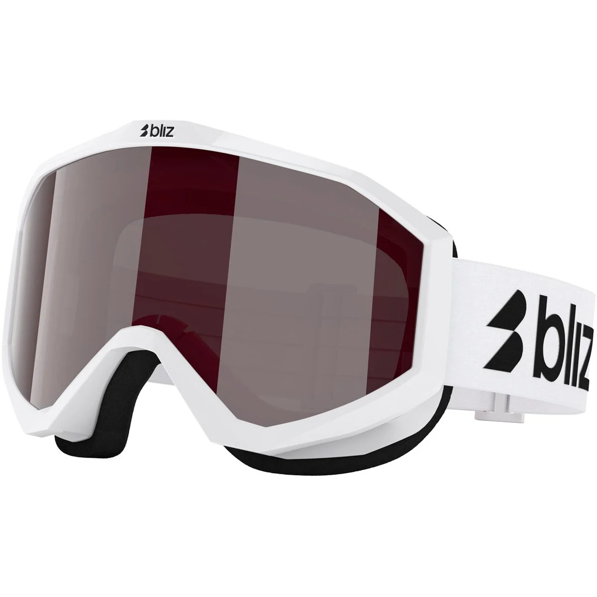 BLIZ LINER WHITE-BLACK LOGO  - Ski goggles