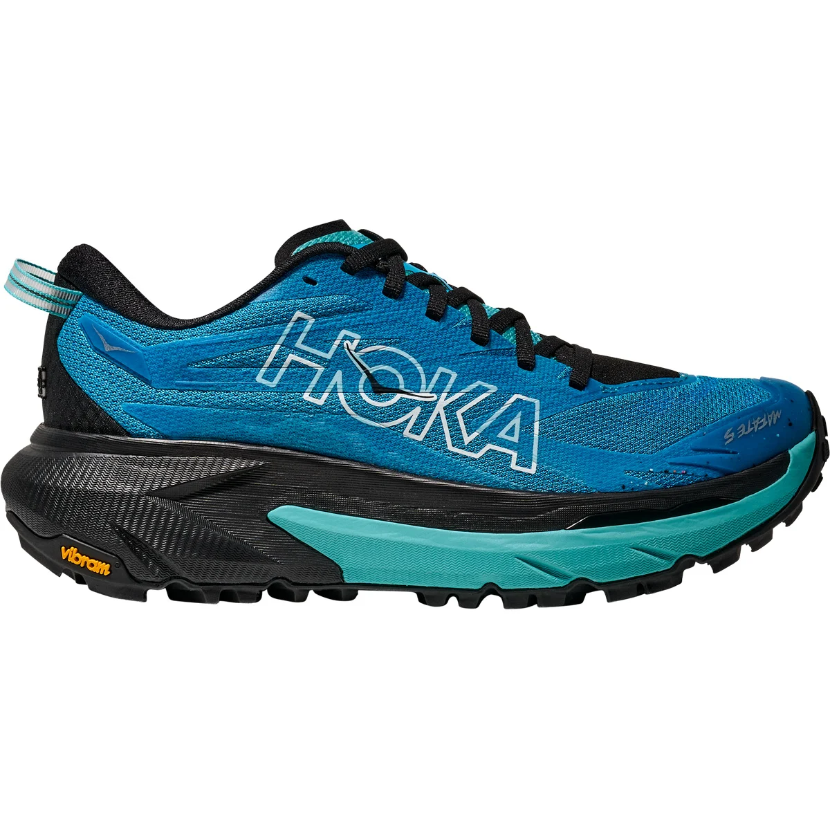 HOKA ONE ONE MAFATE 5 W SKYWARD BLUE/BLACK  - Trail running shoes