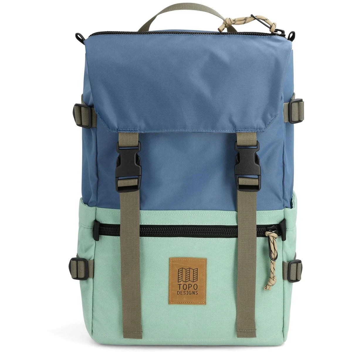 TOPO DESIGNS ROVER PACK CLASSIC STONE BLUE/ASH GREEN  - Lifestyle backpack