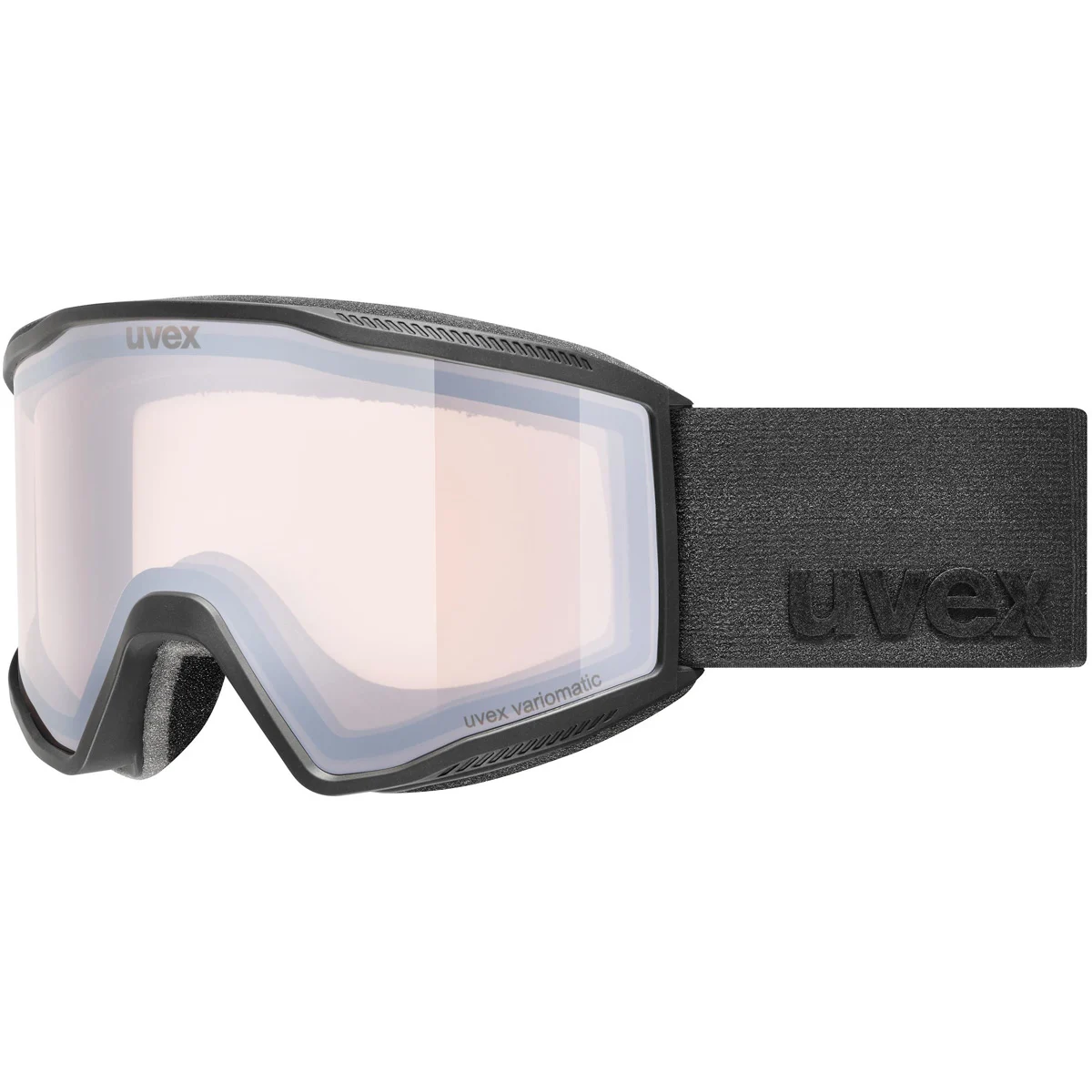 UVEX BLAST V BLACK MATT/VARIO SILVER MIRRO  - Ski goggles