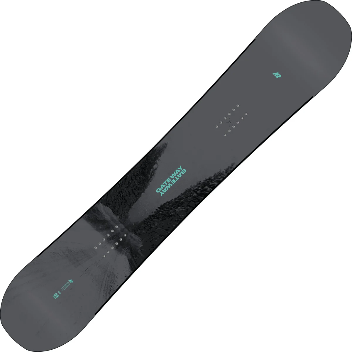K2 GATEWAY GREY/TURQUOISE  - Snowboard