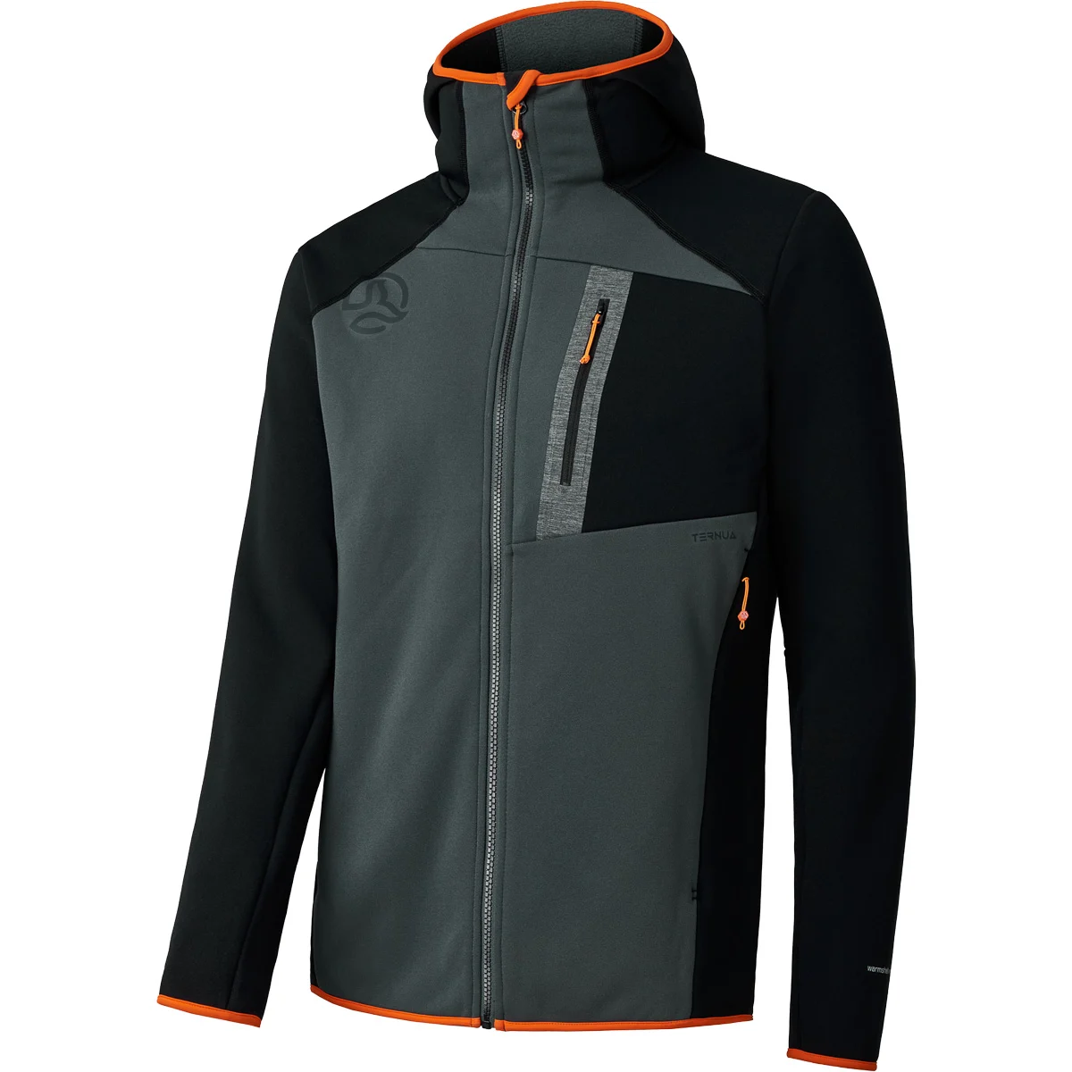 TERNUA PUNJAK PRO HOOD JACKET M WHALES GREY  - Hiking fleece jacket