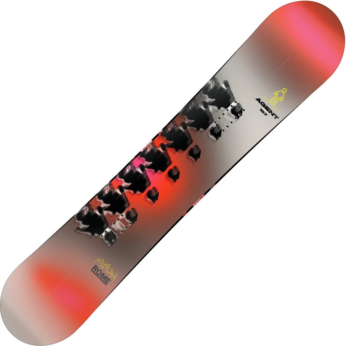 ROME AGENT GREY/RED/BLACK  - Snowboard
