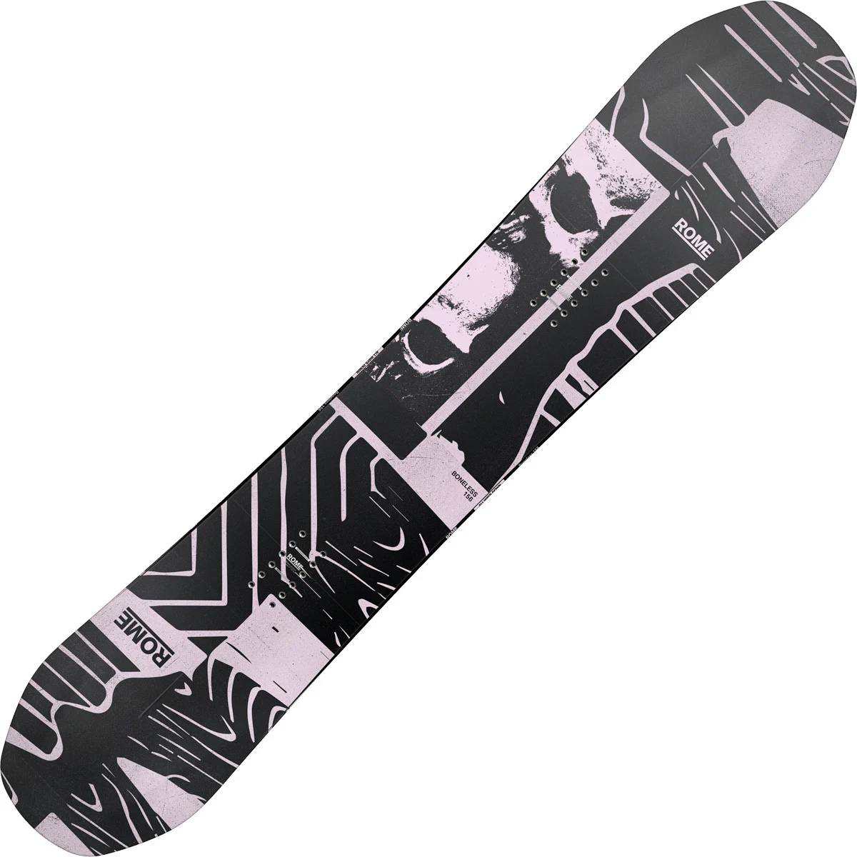 ROME BONELESS PINK/BLACK  - Snowboard
