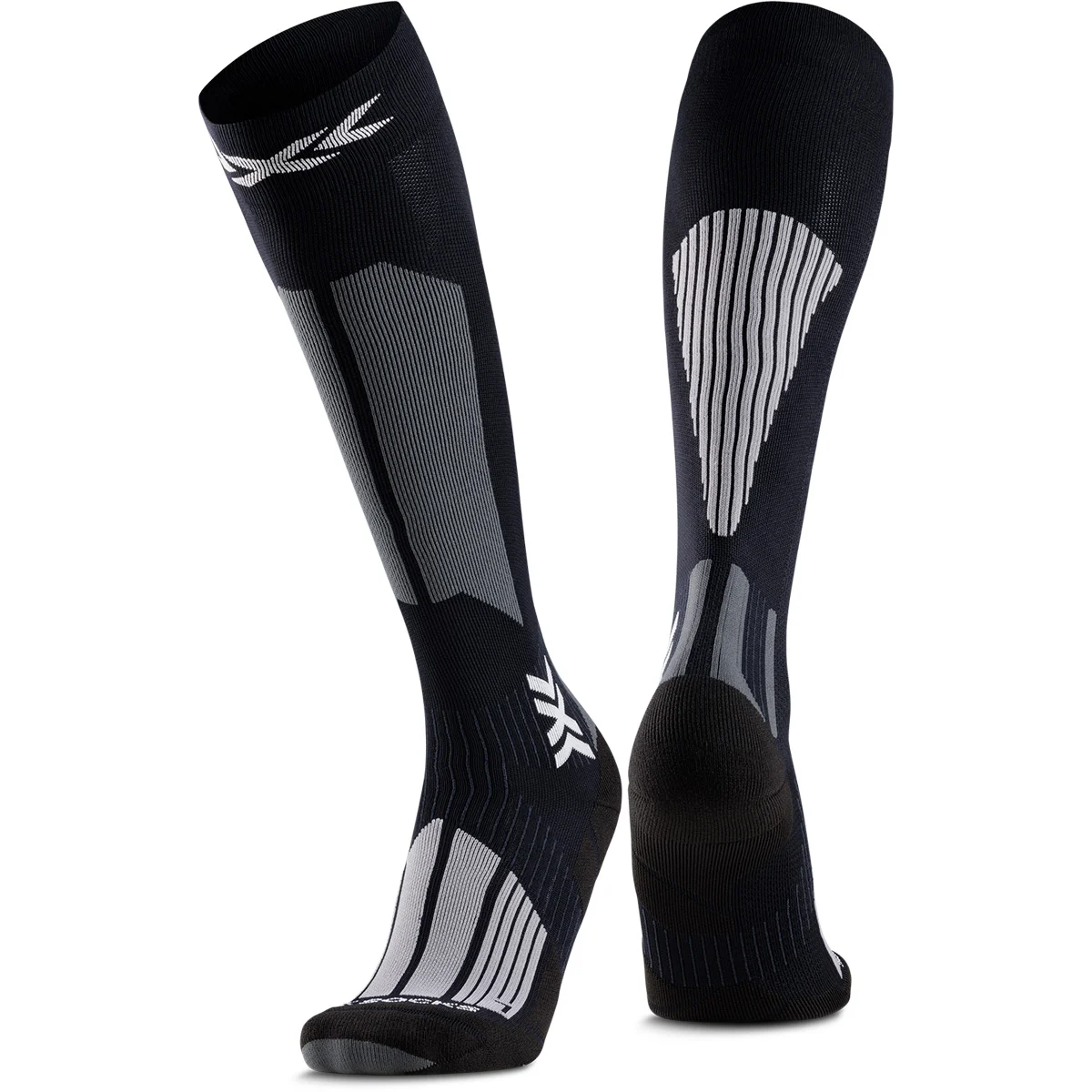 X-SOCKS SKI TOURING PERFORM OTC XBLACK/LIGHT GREY  - Ski touring ski sock