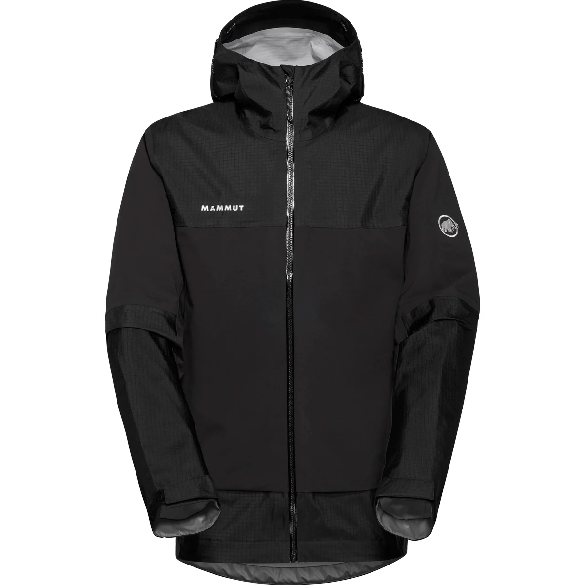 MAMMUT DUCAN GUIDE HS HOODED JACKET BLACK  - Ski touring ski jacket