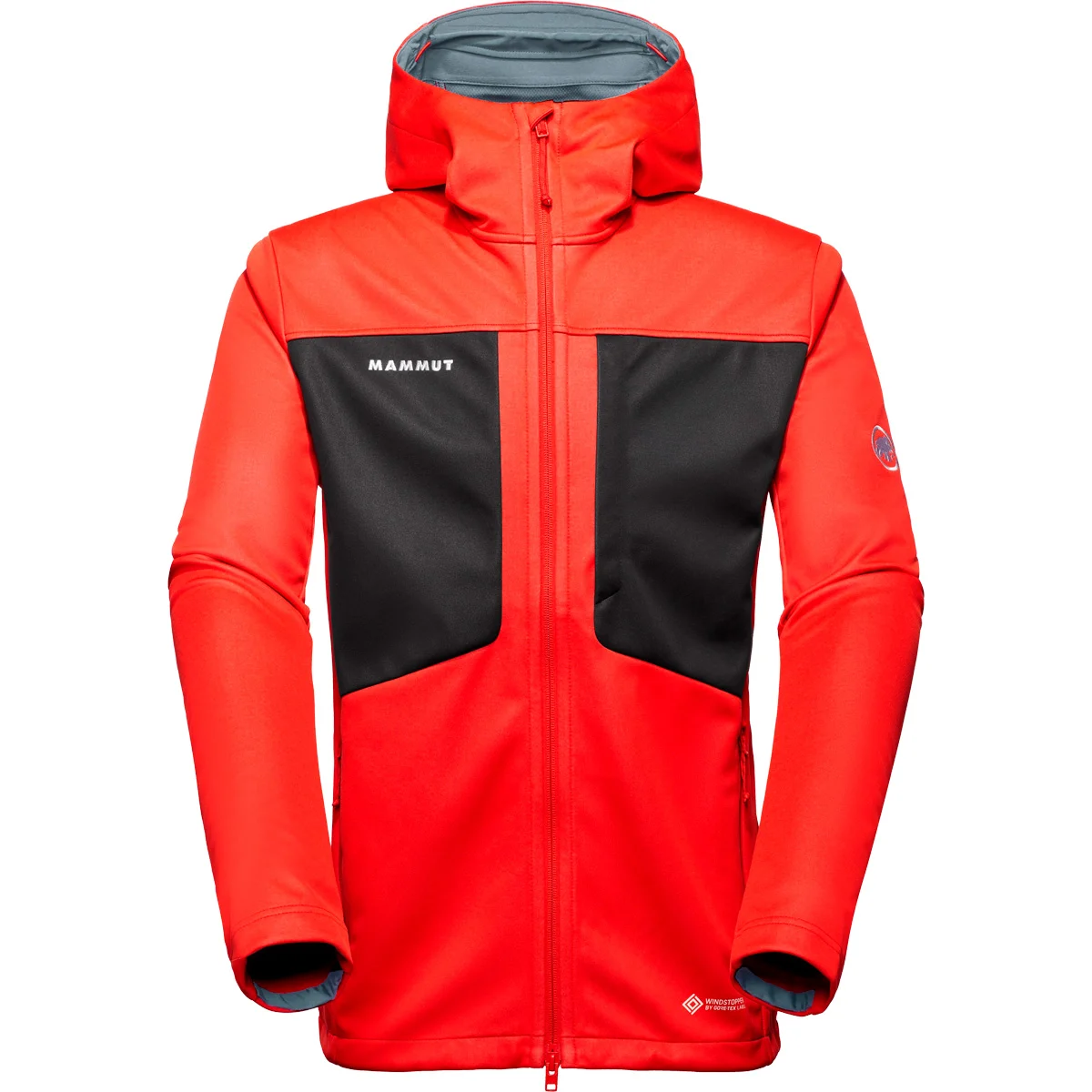 MAMMUT ULTIMATE VIII SO HOODED JACKET MAMMUT RED/BLACK  - Softshell jacket