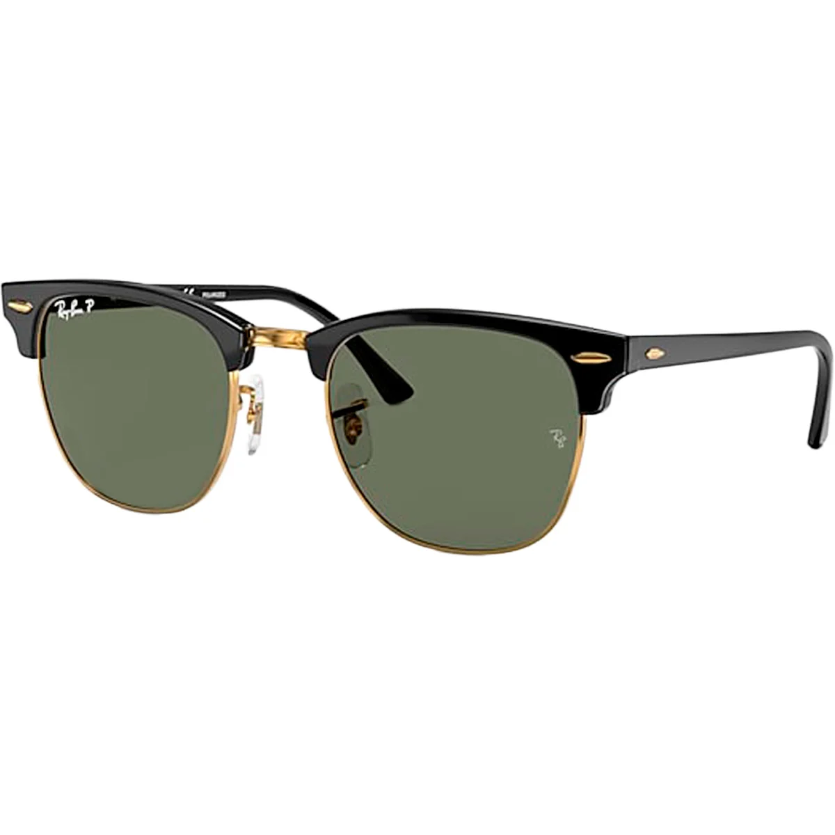 RAY-BAN CLUBMASTER BLACK/G-15 GREEN  - Lifestyle sunglasses