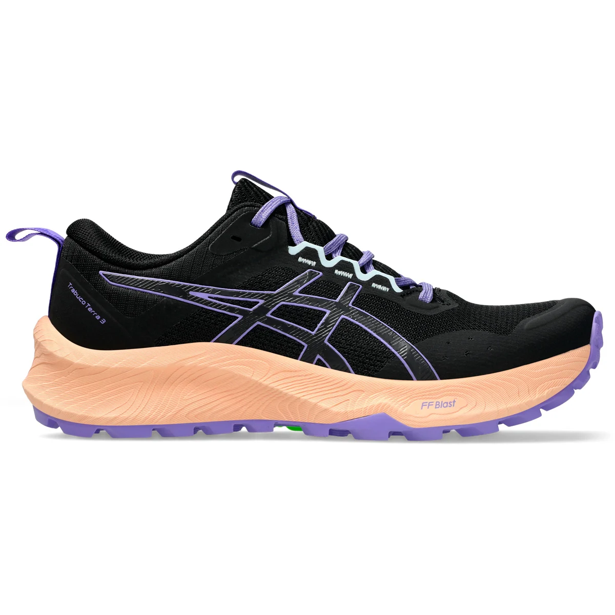 ASICS TRABUCO TERRA 3 W BLACK/AMETHYST  - Trail running shoes