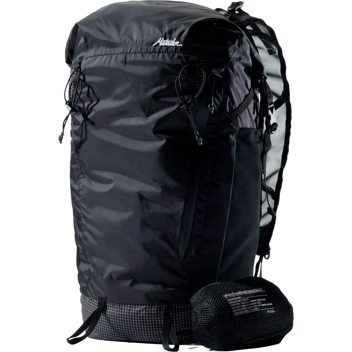 MATADOR FREERAIN 22L WATERPROOF PACKABLE BACKPACK BLACK  - Hiking backpack