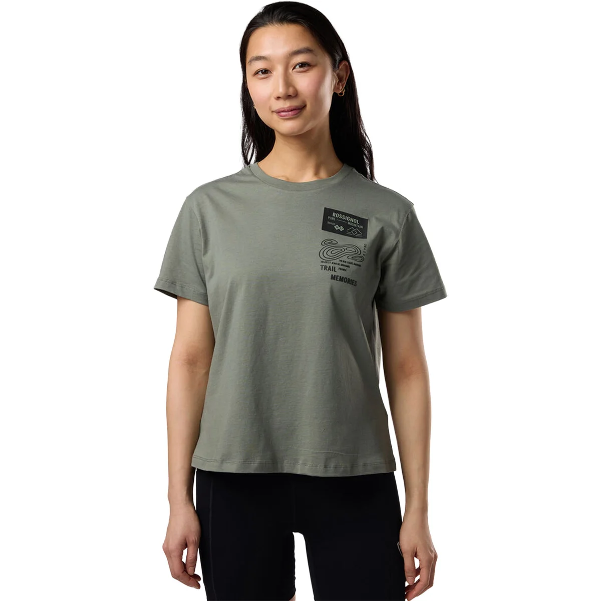 ROSSIGNOL GRAPHIC WATERFALL TEE W LAUREL WREATH  - T-shirt