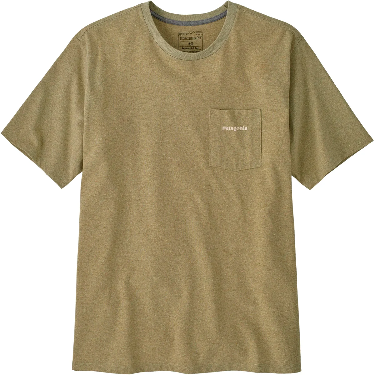 PATAGONIA M'S BOARDSHORT LOGO POCKET RESPONSIBILI-TEE GUMTREE GREEN  - T-shirt