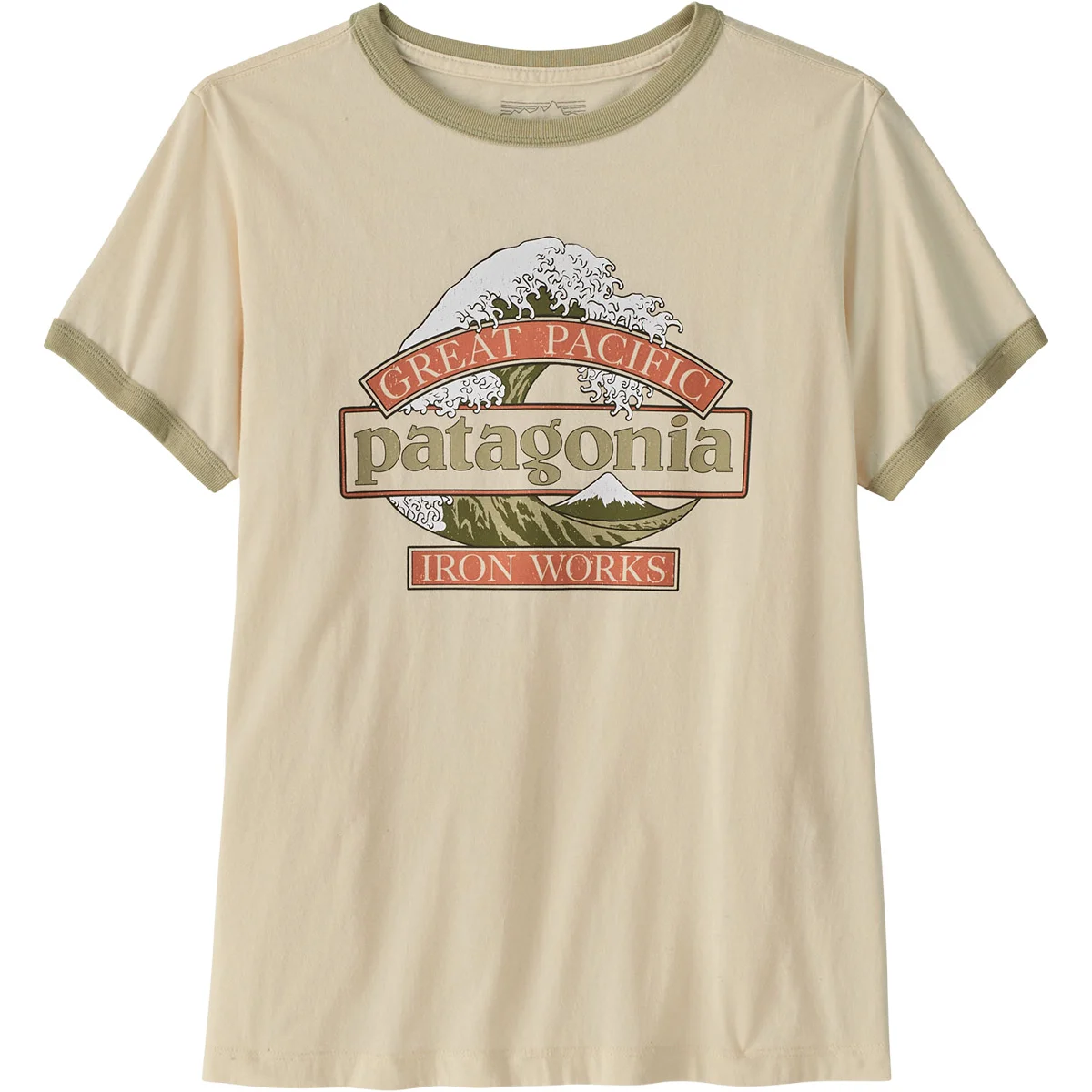 PATAGONIA W'S GREAT WAVES RINGER TEE W UNDYED NATURAL  - T-shirt
