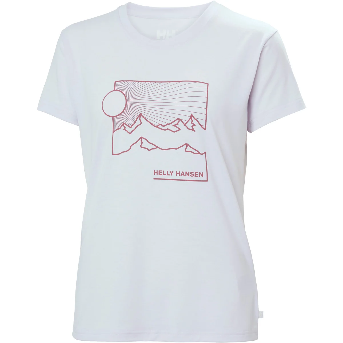 HELLY HANSEN W SKOG GRAPHIC TEE EVEN LIGHT PURPLE  - Hiking T-shirt