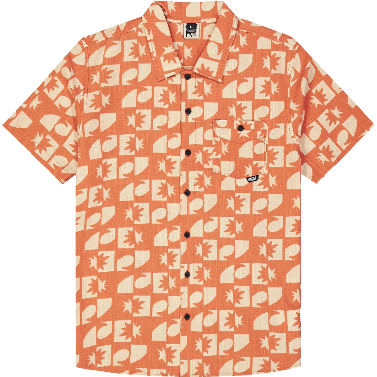 PICTURE MATAIKONA SS SHIRT SUNSET WAVES PRINT  - Shirt