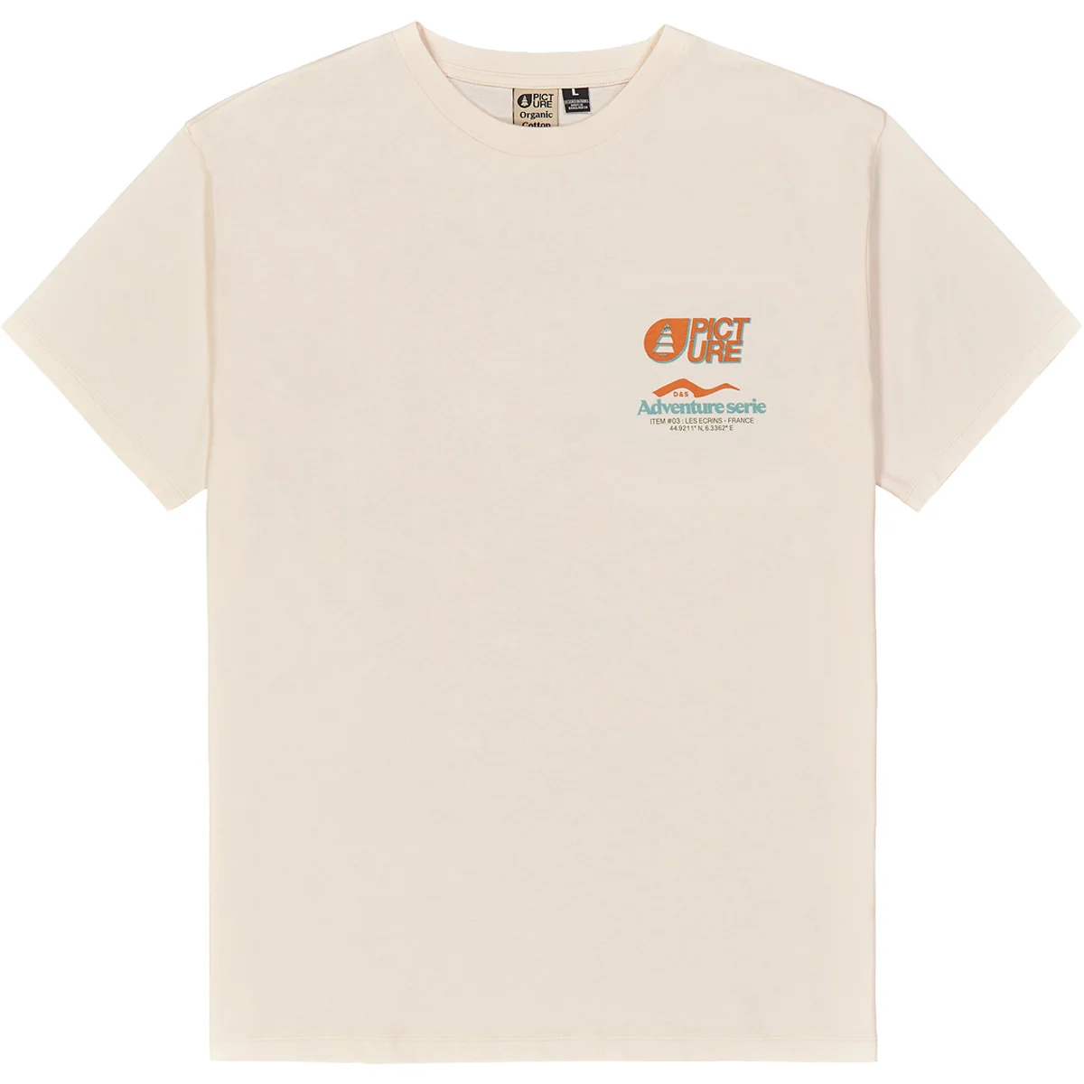 PICTURE D&S LES ECRINS TEE NATURAL WHITE  - T-shirt