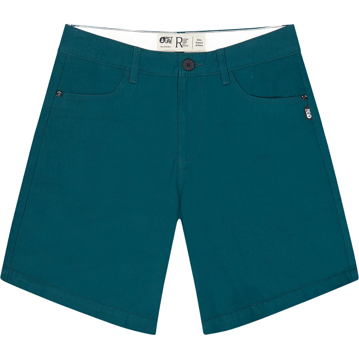 PICTURE ALDOS PLAIN SHORTS DEEP WATER  - Shorts