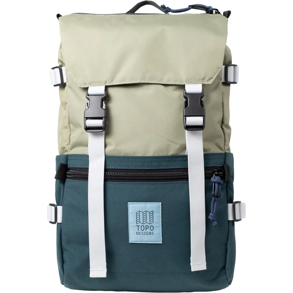 TOPO DESIGNS ROVER PACK CLASSIC OIL GREEN/DARK PINE  - Lifestyle backpack