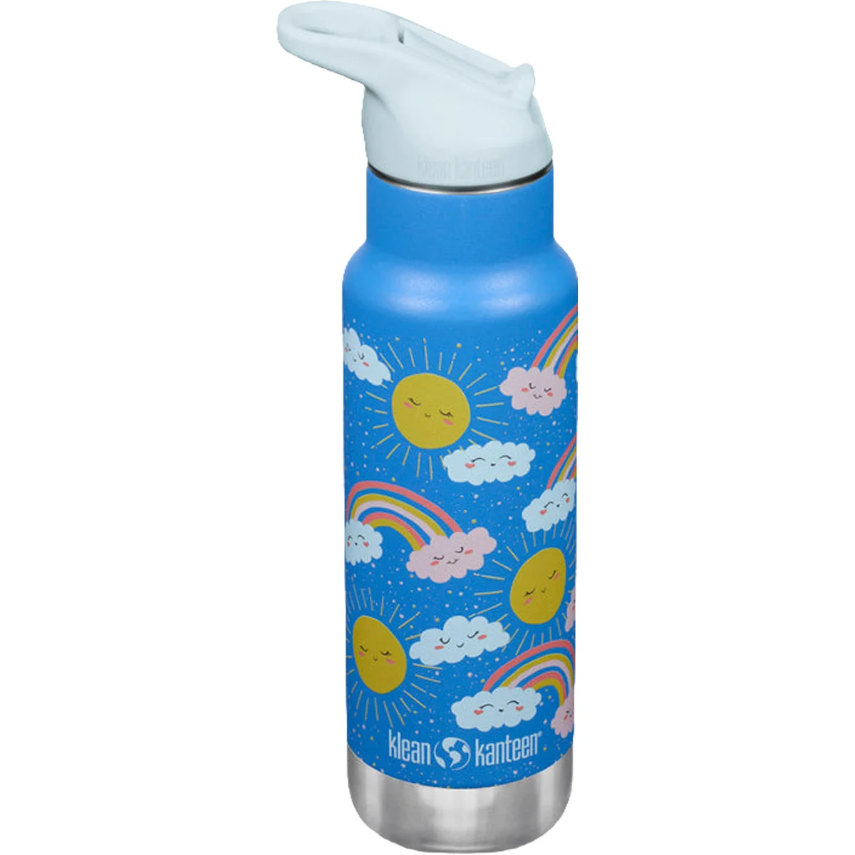 KLEAN KANTEEN INSULATED KID CLASSIC NARROW 12OZ W FLIP SEAL SPORT CAP RAINBOWS  - Vacuum bottle