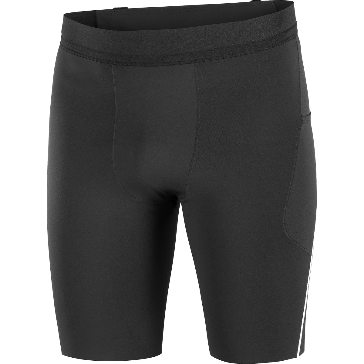 SALOMON SENSE STOW SHT TGHTS 9" M DEEP BLACK  - Trail running tight shorts