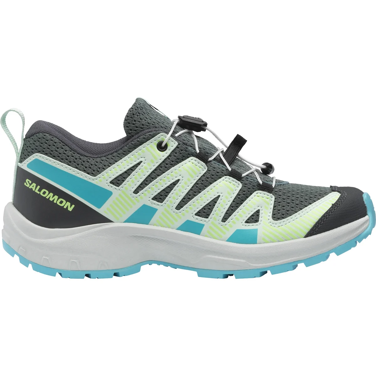 SALOMON XA PRO V8 J NORTH ATLANTIC/METAL/BLUE CURACAO  - Trail running shoes