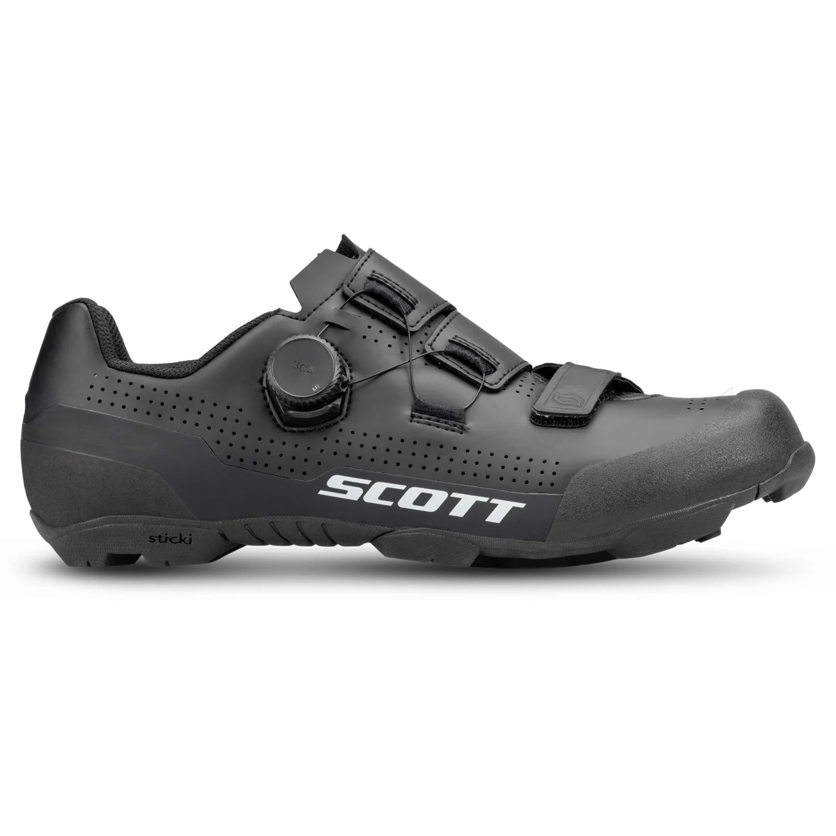 SCOTT SCO SHOE MTB TEAM BOA BLACK  - Clipless mountain bike shoe