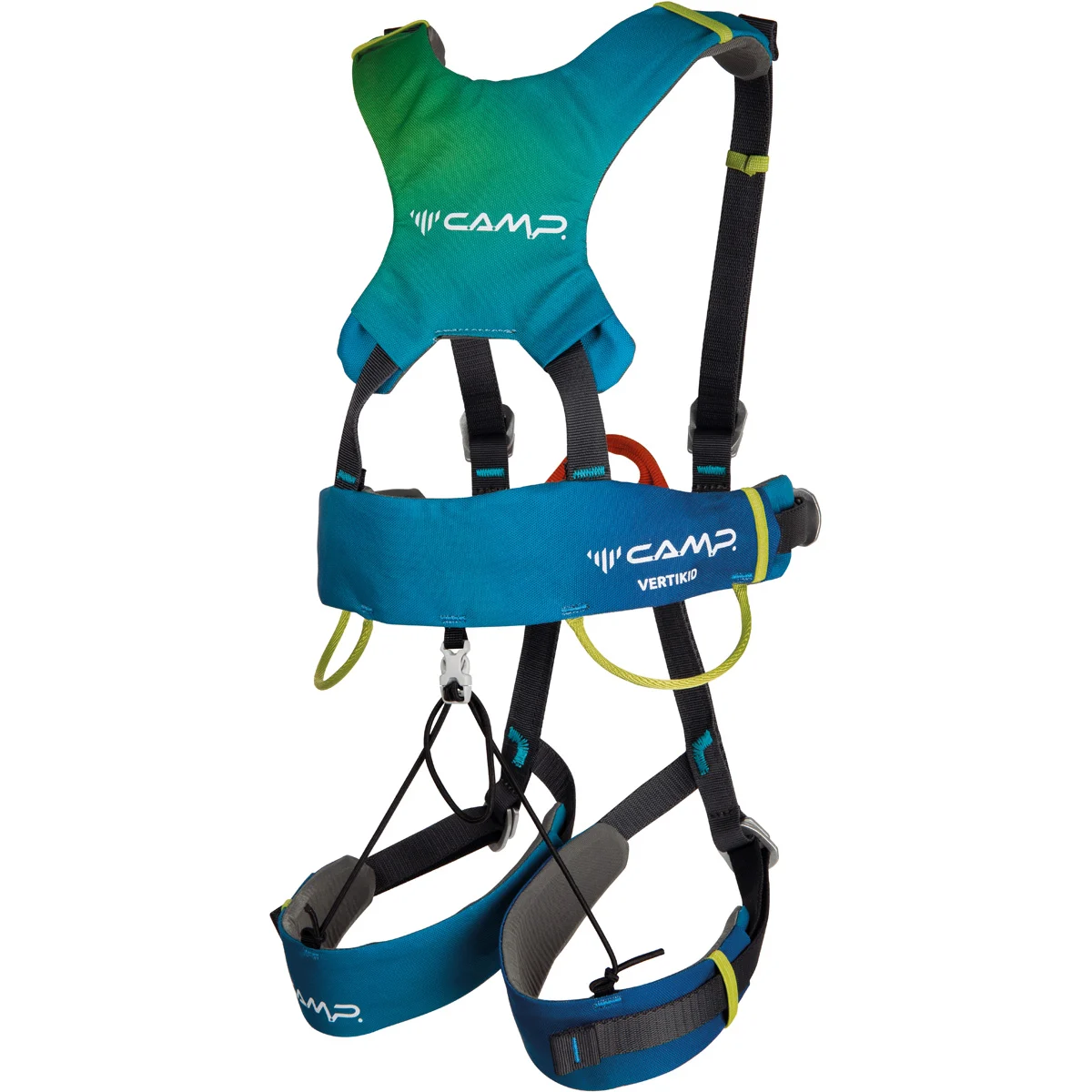 CAMP VERTIKID BLUE / LIGHT BLUE / LIME  - Climbing harness